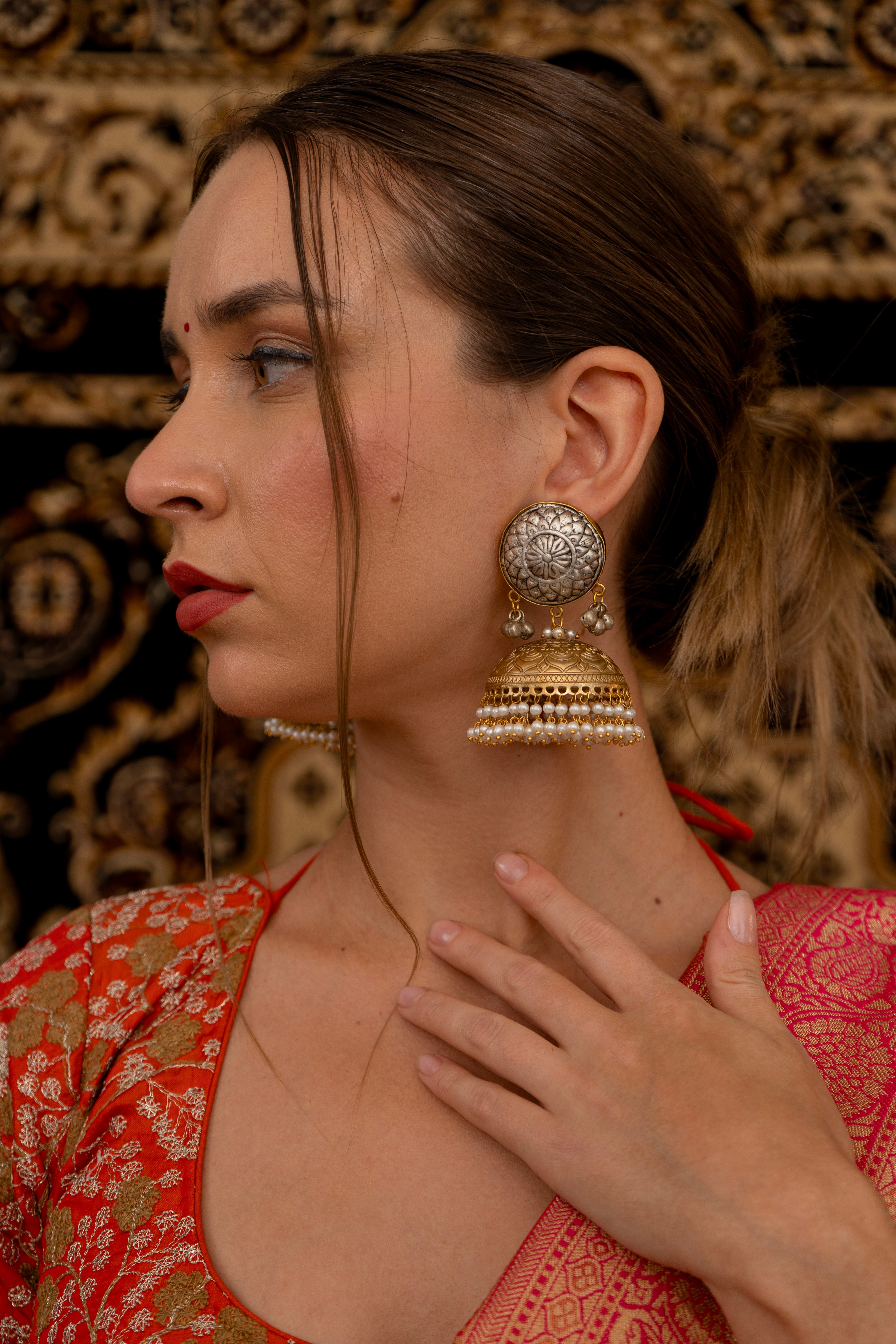Meena kumari fusion earings